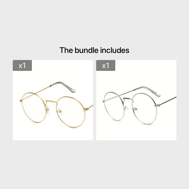 Men's Round Metal Flat Mirror Sunglasses