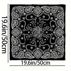 Personalized Square Scarf with Your Photo Logo Soft Polyester