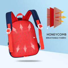 3D Cartoon Car Kids Backpack Anti-lost Schoolbag