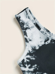 2 Pack Y2K Tie Dye Crop Tank Tops Sexy Sleeveless Summer Women's Clothing