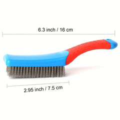 Small Stainless Steel Wire Brush for Rust Removal Paint Scrubbing