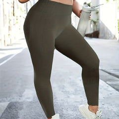 Ribbed High Rise Yoga Leggings