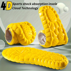 4D Massage Sports Insoles High Elastic Comfortable Running Insoles