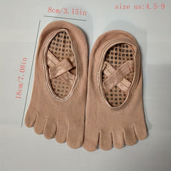 Women's Yoga Socks Non slip Split Five Toe Socks