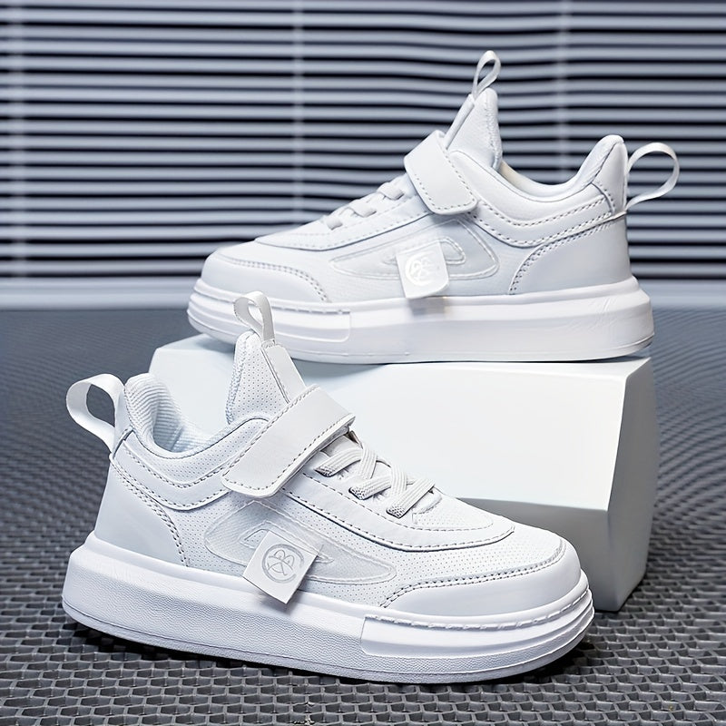Boys Casual Low Top Sneakers Lightweight Breathable Anti Slip Walking Shoes