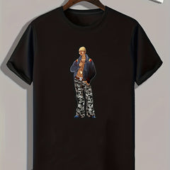 Boy Print Men's Graphic T shirt for Summer