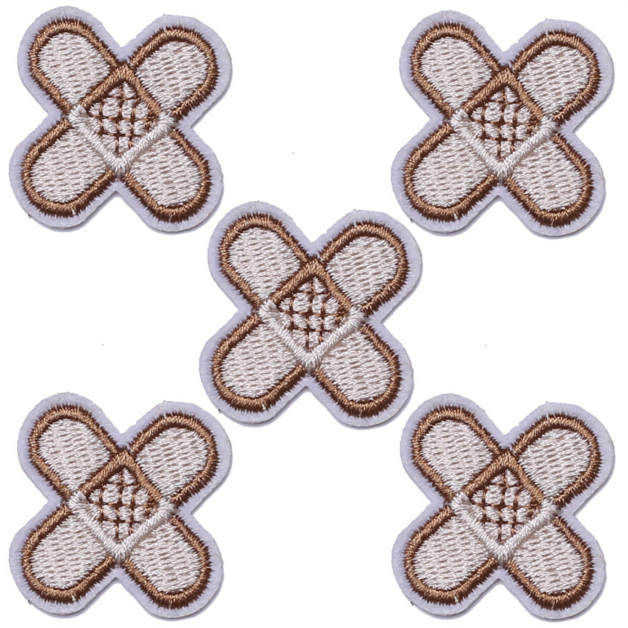 J CARP 5pcs Music Patches For Clothing Jackets Hats Men's Embroidery Iron On