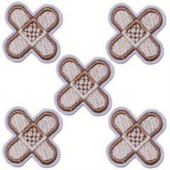 J CARP 5pcs Music Patches For Clothing Jackets Hats Men's Embroidery Iron On