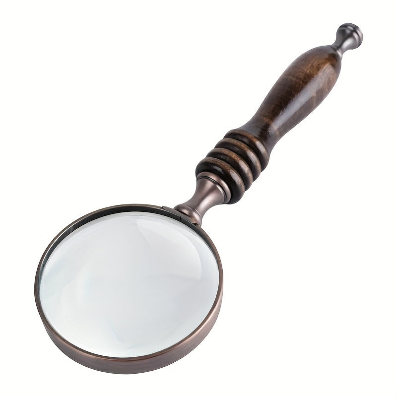 Vintage 10X Optical Glass Handheld Magnifying Glass