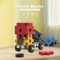 Dump Truck Shaped Large Block Toy 12" Construction Vehicle Assembly Gift