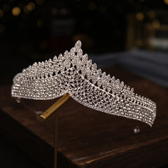 Vintage Rhinestone Princess Tiara Crown Headband Wedding Party