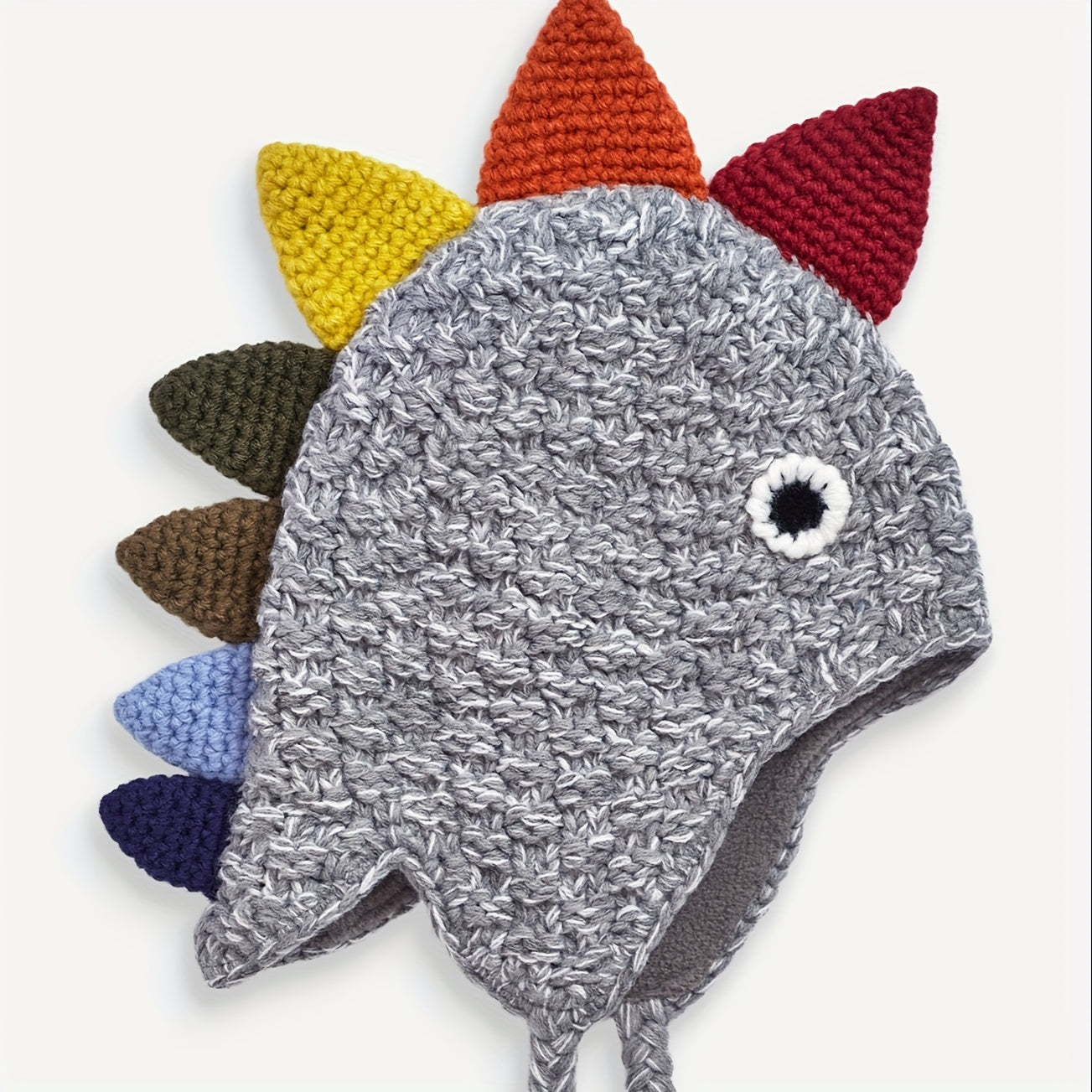 Hand knitted Wool Dinosaur Children's Hat