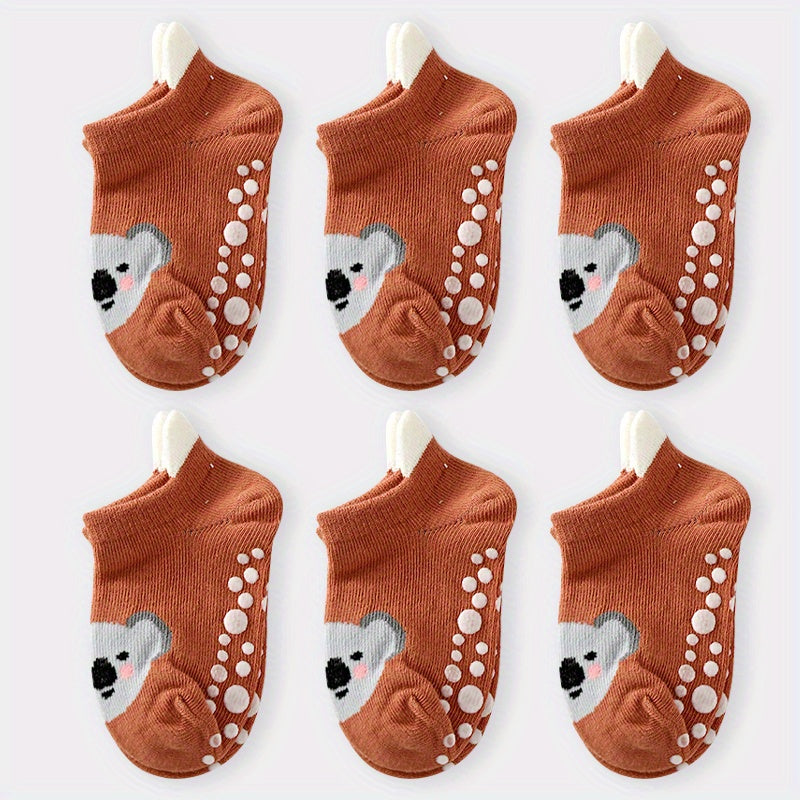 6pcs Adorable Cartoon Socks for Kids