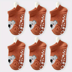 6pcs Adorable Cartoon Socks for Kids