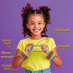 NeslGenc 5pcs Sensory Fidget Toys - Colorful Silicone Textured