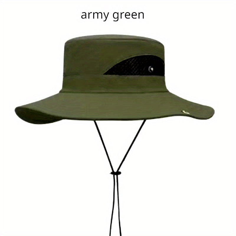 Jungle Sun Hat Outdoor Bucket Hat Sun Protection Big Brim Hat