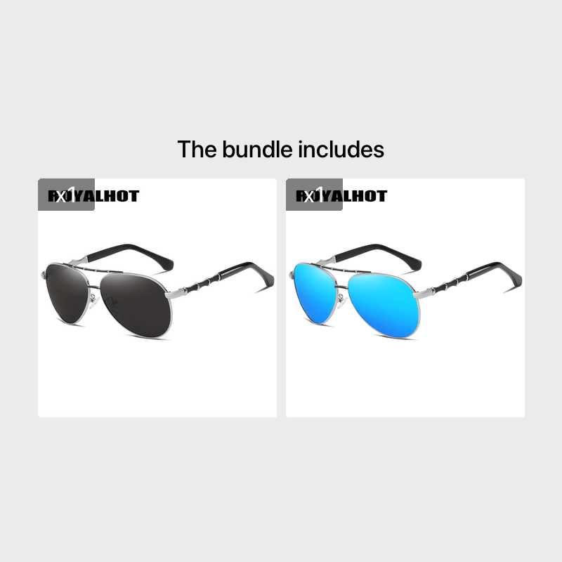 RoyalHot Polarized Oval Frame Sunglasses Driving Sun Glasses