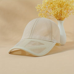 Mesh Hollow Breathable Trucker Hat Unisex Baseball Cap