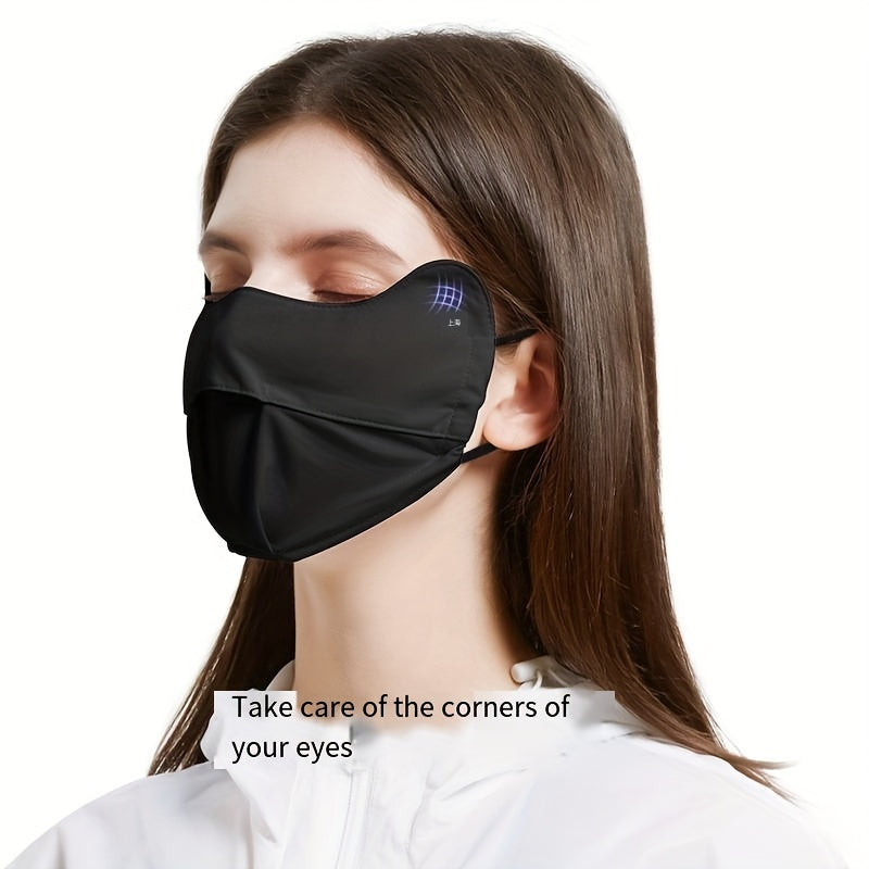 Women's Sunscreen Ice Silk Face Mask - Anti UV Cycling Dust Mask
