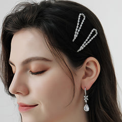 Rhinestone Pearl Hair Barrettes Clips for Lady Girls
