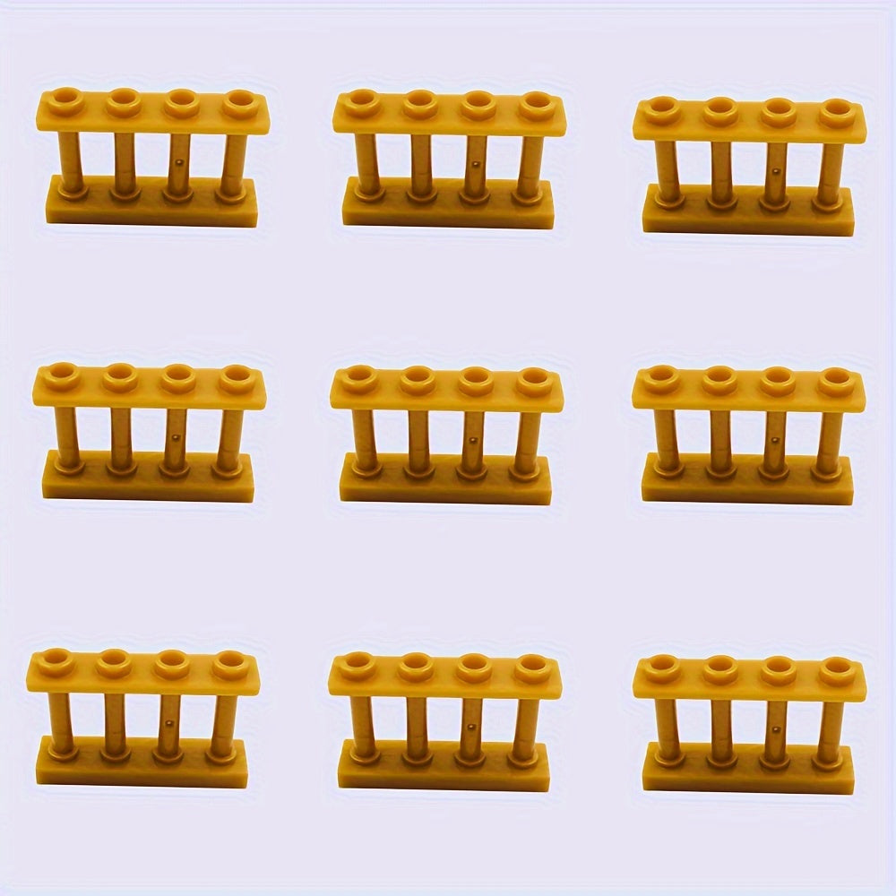 9pc Farm Building Block Set w/ Ranch Fence DIY Animal Scene Playset