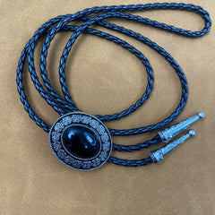 Polish Rose Stone Tie Buckle Vintage Necktie For Men