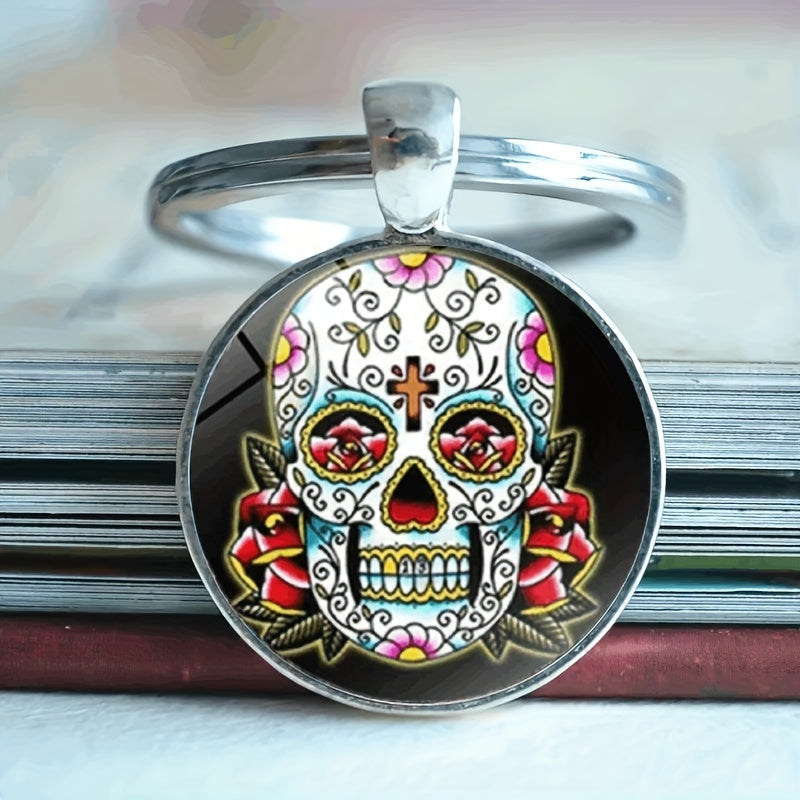 Vintage Skull Keychain Necklace Bag Charm for Boys and Girls