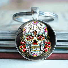 Skull Keychain Necklace Bag Charm Accessory Boys Girls