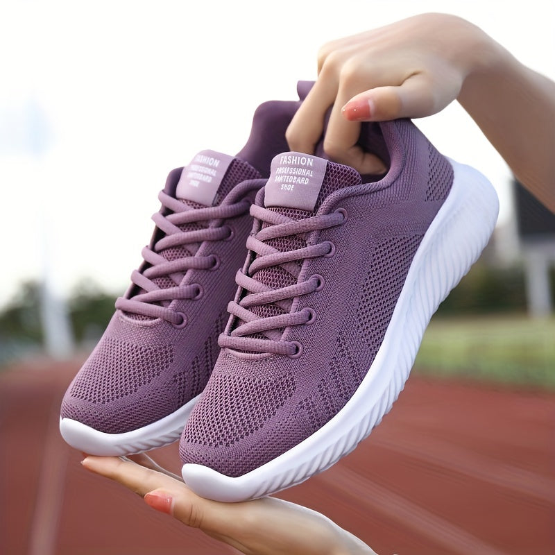 Breathable Lace Up Platform Casual Sneakers Women's Footwear