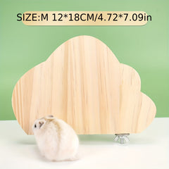Pet Rat Wood Stand Platform Hamster Toy For Cages