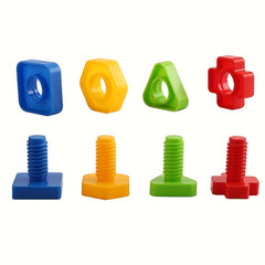 Colorful Building Blocks Toy with Shape Matching Game