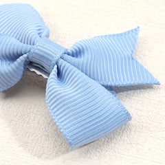 24pcs Colorful Ribbon Bow Hair Clips Set for Girls