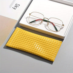 Solid Glasses Bag with Automatic Closure Sunglasses Pouch