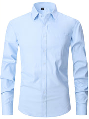 Men's Striped Regular Fit Button Up Shirt
