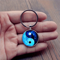 Retro Tai Chi Keychain For Boys Bag Wallet Accessories