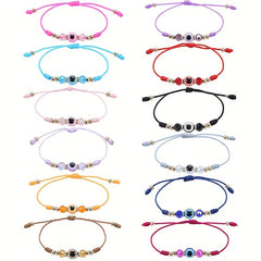 Multicolor Evil Eye Bracelet for Protection and Good Luck