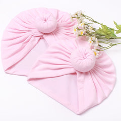 2pcs Parent Child Knotted Cap Thermal Comfortable Cap