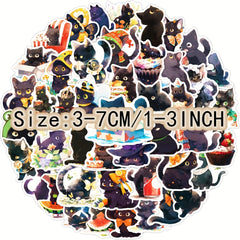 50pcs Cat Series Graffiti Stickers Waterproof DIY Stick
