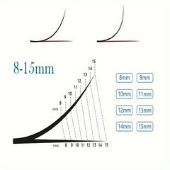 Colorful D Curling False Eyelashes Extension Makeup