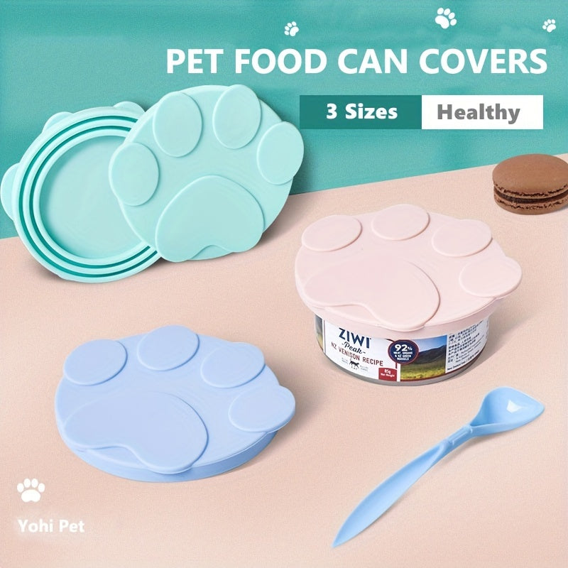 Cat Paw Silicone Can Covers & Food Scoop