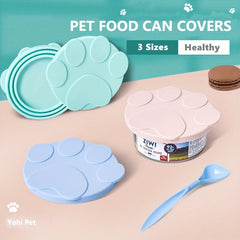 Cat Paw Silicone Can Covers & Food Scoop