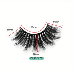 6D Fluffy Wispy Natural Volume False Eyelashes for Wedding Makeup