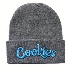 Unisex Cookies Embroidered Warm Hip Hop Knitted Hat