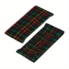 Vintage Plaid Headband Green Red Non Slip Hairband