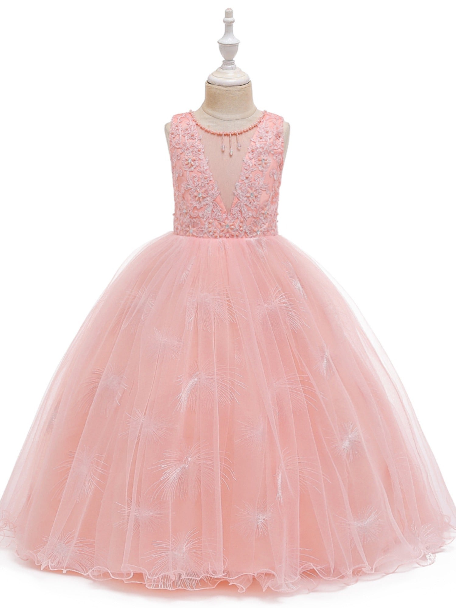 Baby Girls' Sleeveless Princess Dress Birthday Party Dress