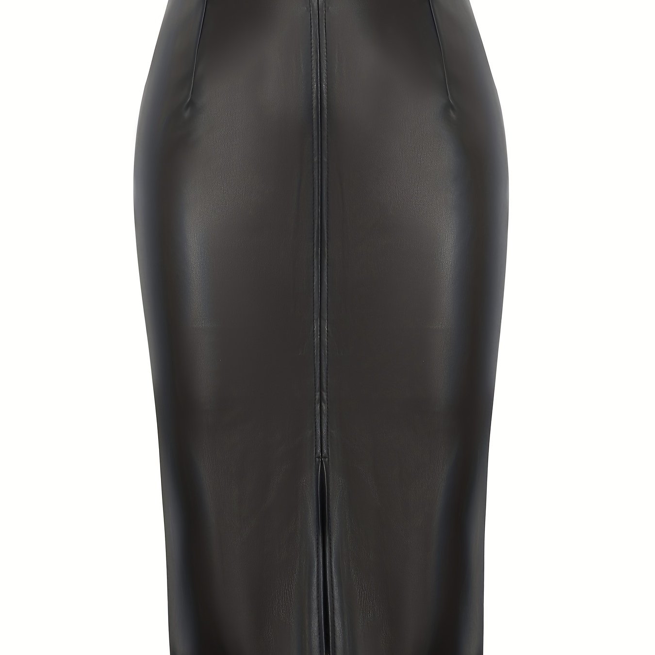 Sexy High Waist Faux Leather Pencil Skirt
