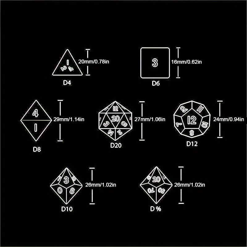 7pcs Resin Liquid Core Dice Drinking Fun Outdoor Game Props