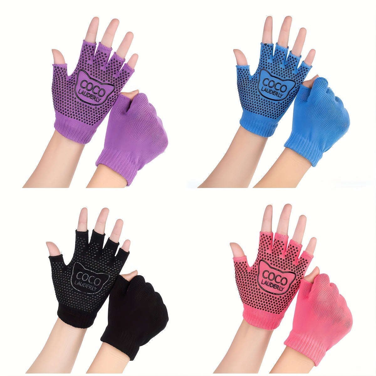 Yoga Socks Non Slip Gloves for Safe Workouts
