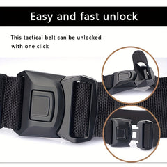 Tactical Nylon Belt - Quick Unlockable