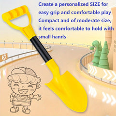 Yellow Kids Beach & Snow Shovel Durable Thick Plastic Outdoor Toy